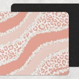 PEACH Leopard Geode Mouse Pad